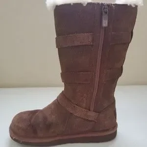 UGG Shoes Ugg Australia Maddi Brown Suede 01520 Zipper Buckle